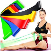 Kit 5 Elástico Treino Mini Band + Faixa Thera Band Exercício Kit 5 Elástico Treino Mini Band + Faixa Thera Band Exercício