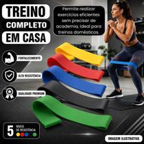 Kit 5 Elasticos Mini Bands Treinar Em Casa Musculacao Definicao Braco Perna Gluteo Resistente Kit 5 Elasticos Mini Bands Treinar Em Casa Musculacao Definicao Braco Perna Gluteo Resistente