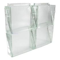 Kit 5 Elemento Vazado Cobogó Em Vidro Veneziana Ventilação - cristal decor