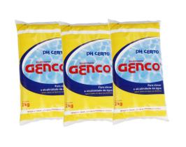 Kit 5 Elevador Alcalinidade Ph Certo 2kg Genco Para Piscinas Homologação: 23791207356