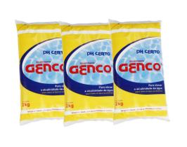 Kit 5 Elevador Alcalinidade Ph Certo 2kg Genco Para Piscinas Homologação: 23791207356 Kit 5 Elevador Alcalinidade Ph Certo 2kg Genco Para Piscinas Homologação: 23791207356