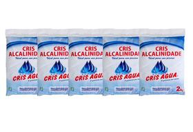 Kit 5 Elevador De Alcalinidade Bicarbonato Cris Água 2 Kg