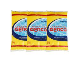 Kit 5 Elevador De Ph Barrilha Genco 2kg Para Piscina