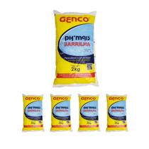 Kit 5 Elevador De Ph Granulado Barrilha 2kg - Genco