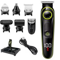 Kit 5 Em 1 Barbeador Profissional Elétrico Corpo Barba Kit 5 Em 1 Barbeador Profissional Elétrico Corpo Barba