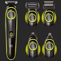 Kit 5 Em 1 Barbeador Profissional Elétrico Corpo Barba Kit 5 Em 1 Barbeador Profissional Elétrico Corpo Barba