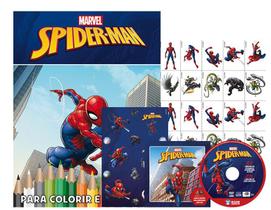 Kit 5 em 1 com DVD - Marvel - Spider-Man - Bicho Esperto