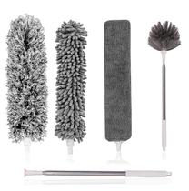 Kit 5 em 1 de microfibra Feather Duster Tiumso com poste de 2,5 m