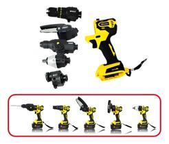 Kit 5 Em 1 Ferramentas Intercambiável Bateria 48v KNakasaki Kit 5 Em 1 Ferramentas Intercambiável Bateria 48v KNakasaki