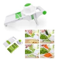 Kit 5 em 1Cortador Ralador Fatiador Multifuncional Vegetais Legume Saladas