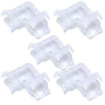 Kit 5 emenda curva 90 transparente p/ fita led 10mm / 5050