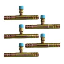 Kit 5 Emendas Ar Condicionado Reta 10mm Com Ventil R134a Aço