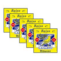 Kit 5 Encordoamento Baixo Giannini 4 Cordas Canário GESBX Aço 0.040 Kit 5 Encordoamento Baixo Giannini 4 Cordas Canário GESBX Aço 0.040