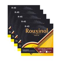 Kit 5 Encordoamento Bandolim 10 Cordas Laço Clássico Loop End Rouxinol R45 PR45LEL