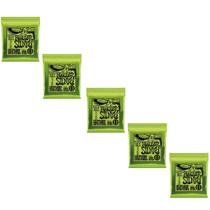 Kit 5 Encordoamento Guitarra 010 Ernie Ball Regular Slinky Níquel