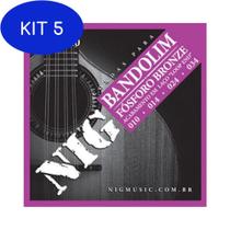 Kit 5 Encordoamento Nig Para Bandolim Npb540 10/34 - Ec0264 - Nig Strings