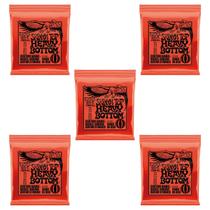 Kit 5 Encordoamento Para Guitarra 010 Slinky Níquel Ernie Ball Top Heavy Kit 5 Encordoamento Para Guitarra 010 Slinky Níquel Ernie Ball Top Heavy