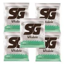 Kit 5 Encordoamento Sg Strings 026/026 Para Ukulele Soprano