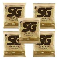 Kit 5 Encordoamento Violão Aço 009 Sg 85/15 Bronze Kit 5 Encordoamento Violão Aço 009 Sg 85/15 Bronze