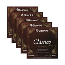 Kit 5 Encordoamento Violão Giannini Nylon Clássico Bronze GENWXPA Super Extra Pesada