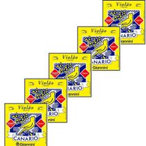 Kit 5 encordoamento violão nylon giannini genwb médio bolinha