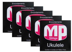 Kit 5 Encordoamentos / Cordas para Ukulele Nylon Preto - MP
