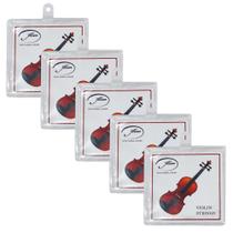 Kit 5 Encordoamentos de Aço para Violino Alan Kit 5 Encordoamentos de Aço para Violino Alan