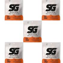 Kit 5 encordoamentos sg violao aço 011 phosphor bronze 6691