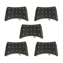 Kit 5 Encosto Plastico Preto Ergoplax Iso Polipropileno Fixo Kit 5 Encosto Plastico Preto Ergoplax Iso Polipropileno Fixo