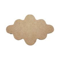 Kit 5 Enfeite de Mesa e Parede Nuvem 16cm Mdf Madeira