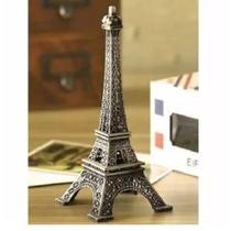 Kit 5 Enfeites Miniaturas Torre Eiffel Metal Paris 25cm