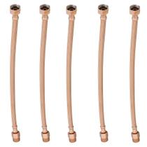 Kit 5 Engate Mangueira Flexível Rose Trançado Aço Inox 60Cm Kit 5 Engate Mangueira Flexível Rose Trançado Aço Inox 60Cm