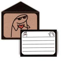 Kit 5 Envelopes Kraft + Papéis Carta 8x11 cm - Amor Flork Kit 5 Envelopes Kraft + Papéis Carta 8x11 cm - Amor Flork