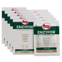 Kit 5 Enzyfor Enzimas Digestivas Vitafor 30 Sachês