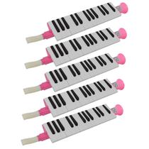 Kit 5 Escaletas Melódica 27 Teclas Rosa New York Kit 5 Escaletas Melódica 27 Teclas Rosa New York