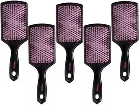 Kit 5 Escova De Cabelo Ricca Raquete Almofadada 249 Com 5 Un Belliz