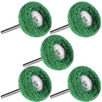 Kit 5 Escova De Polimento Nylon 25Mm Grão 180 Micro Retífica