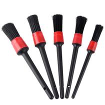 Kit 5 Escovas de Limpeza Automotiva para cantos e detalhes Kit 5 Escovas de Limpeza Automotiva para cantos e detalhes