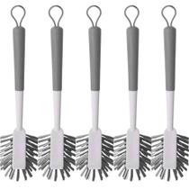 Kit 5 Escovas de Limpeza Multiuso Angular para Limpar Canto Flow Bege Escovão Banheiro Chão Ou Kit 5 Escovas de Limpeza Multiuso Angular para Limpar Canto Flow Bege Escovão Banheiro Chão Ou