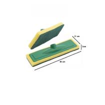 KIT 5 Esfregão 40 cm Limpa Piso e Azulejo Esponja Abrasivo Limpeza Faxina Pesada