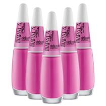 Kit 5 Esmaltes Coleção A Cor da Sua Moda Cor Delicado Impala Kit 5 Esmaltes Coleção A Cor da Sua Moda Cor Delicado Impala
