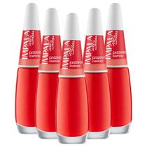 Kit 5 Esmaltes Coleção A Cor da Sua Moda Cor Prazeres Impala