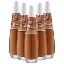 Kit 5 Esmaltes Coleção A Cor da Sua Moda Cor Terra Molhada Impala Kit 5 Esmaltes Coleção A Cor da Sua Moda Cor Terra Molhada Impala