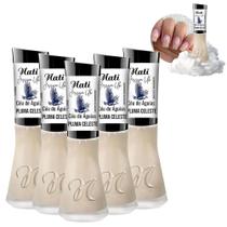 Kit 5 Esmaltes Coleção Céu de Águias Cor Pluma Celeste Nati