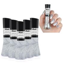 Kit 5 Esmaltes Coleção Cintilantes Cor Deslumbre 8ml Nati