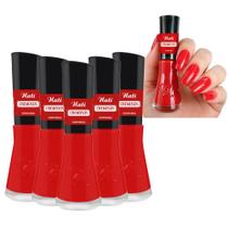 Kit 5 Esmaltes Coleção Cremosos Cor Confiança Nati