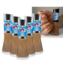 Kit 5 Esmaltes Coleção País das Maravilhas Cor Rainha de Copas Nati
