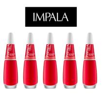 Kit 5 esmaltes impala a cor da moda cremoso atracao Kit 5 esmaltes impala a cor da moda cremoso atracao