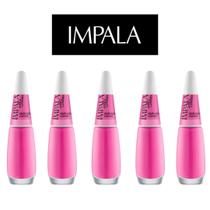 Kit 5 esmaltes impala a cor da moda cremoso delicado Kit 5 esmaltes impala a cor da moda cremoso delicado