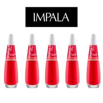 Kit 5 esmaltes impala a cor da moda cremoso fascinacao Kit 5 esmaltes impala a cor da moda cremoso fascinacao